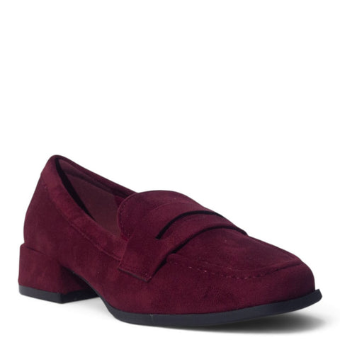 European Union Women Maroon Chamois Shoes #5425