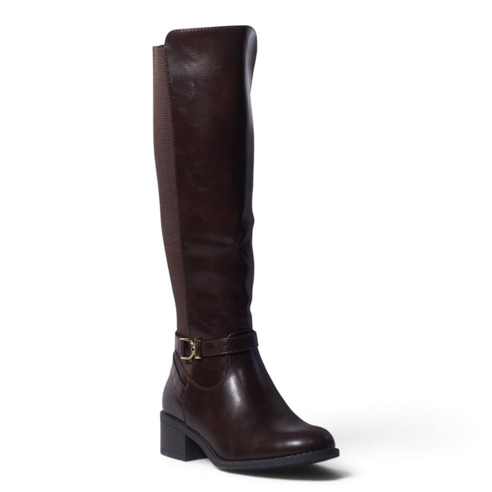 European Union Women Brown Leather Boot #5457