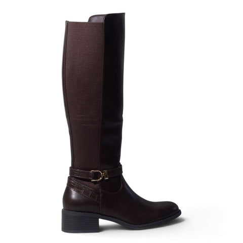 European Union Women Brown Leather Boot #5457