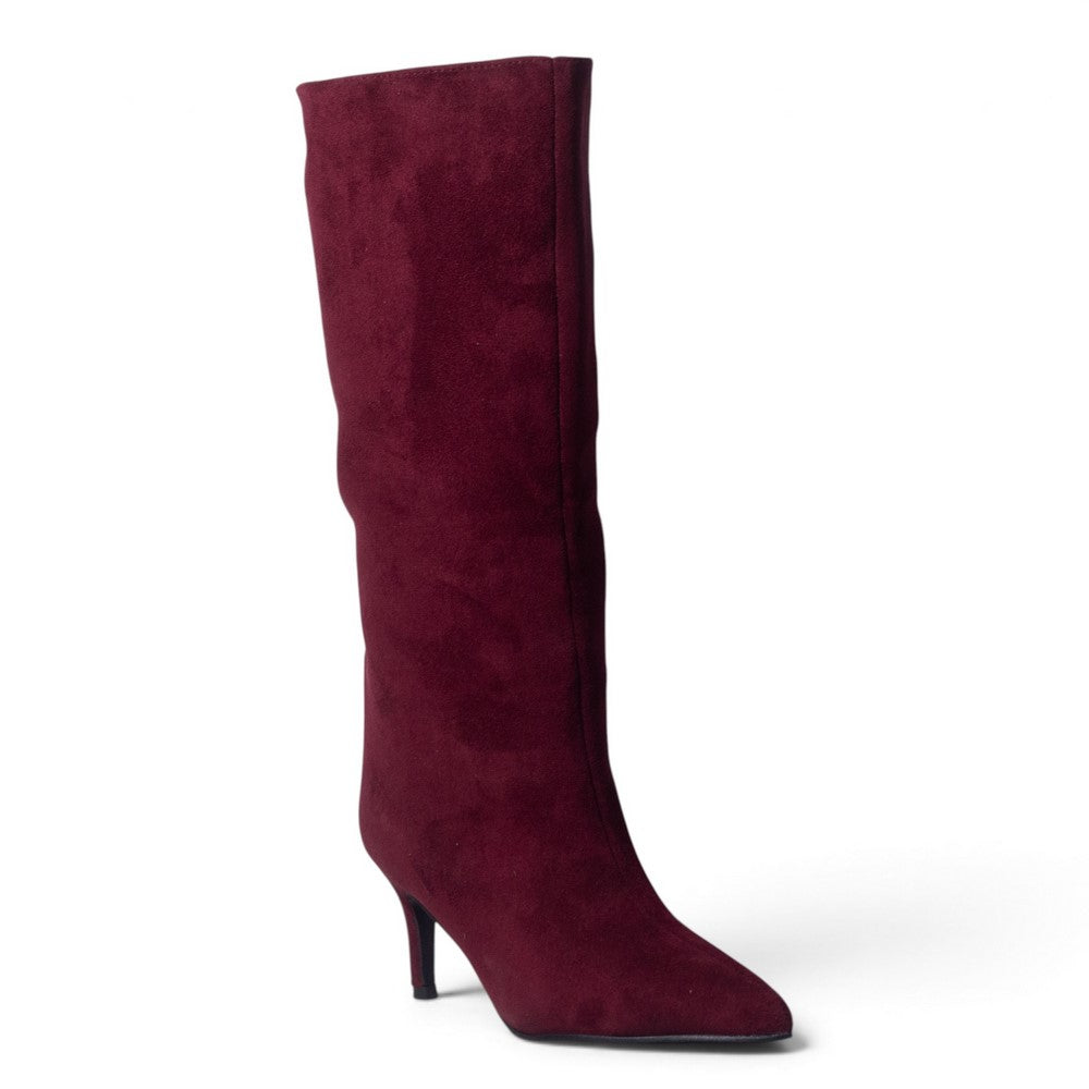 European Union Women Maroon Chamois Boot #5473