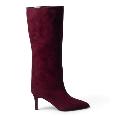 European Union Women Maroon Chamois Boot #5473
