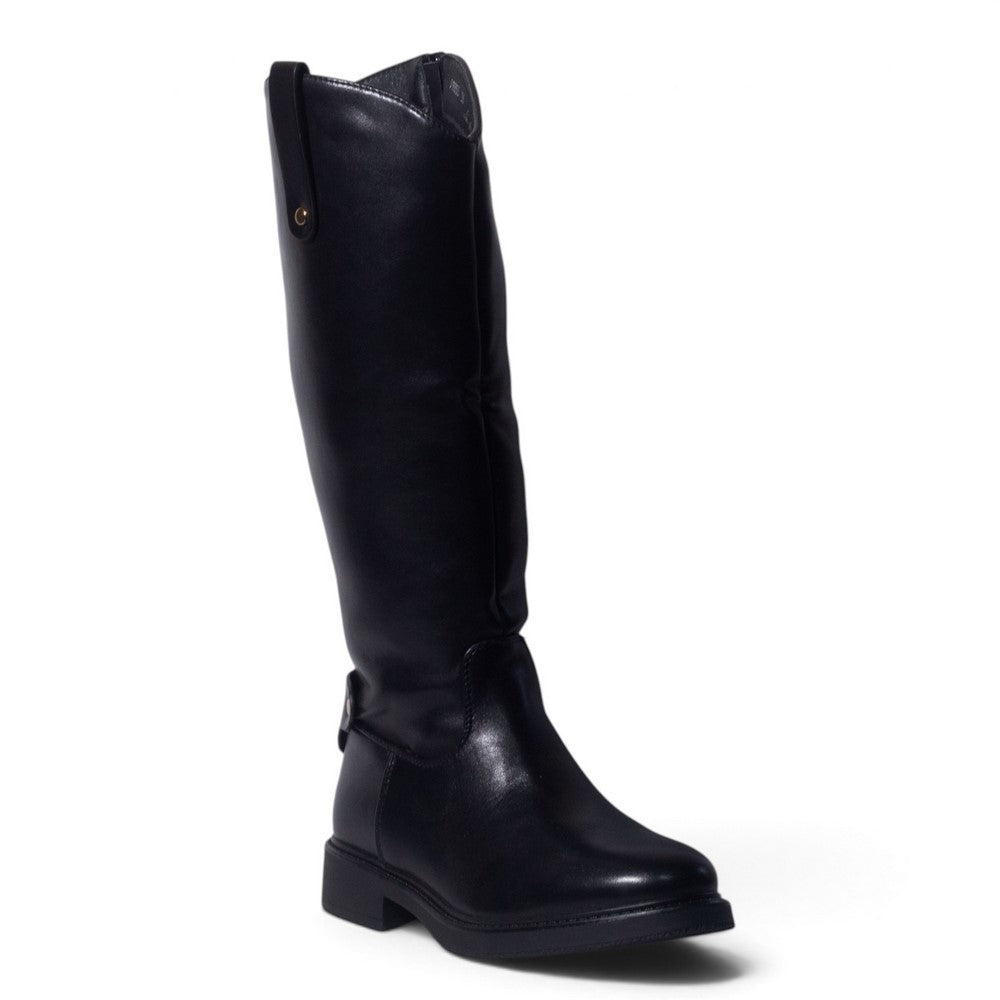 European Union Women Black Leather Boot #5474