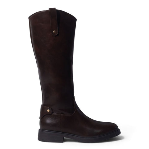 European Union Women Brown Leather Boot #5475