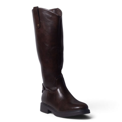 European Union Women Brown Leather Boot #5475