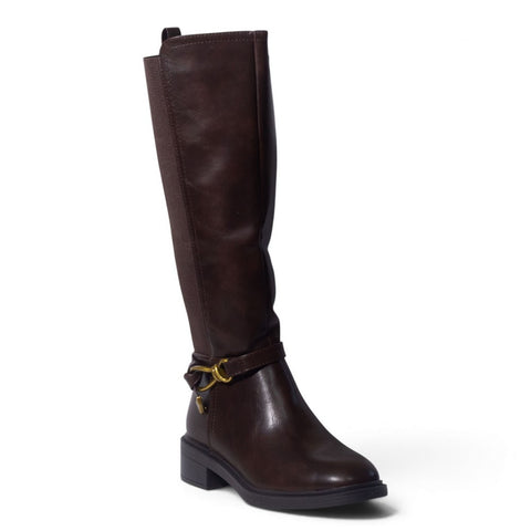 European Union Women Brown Leather Boot #5483