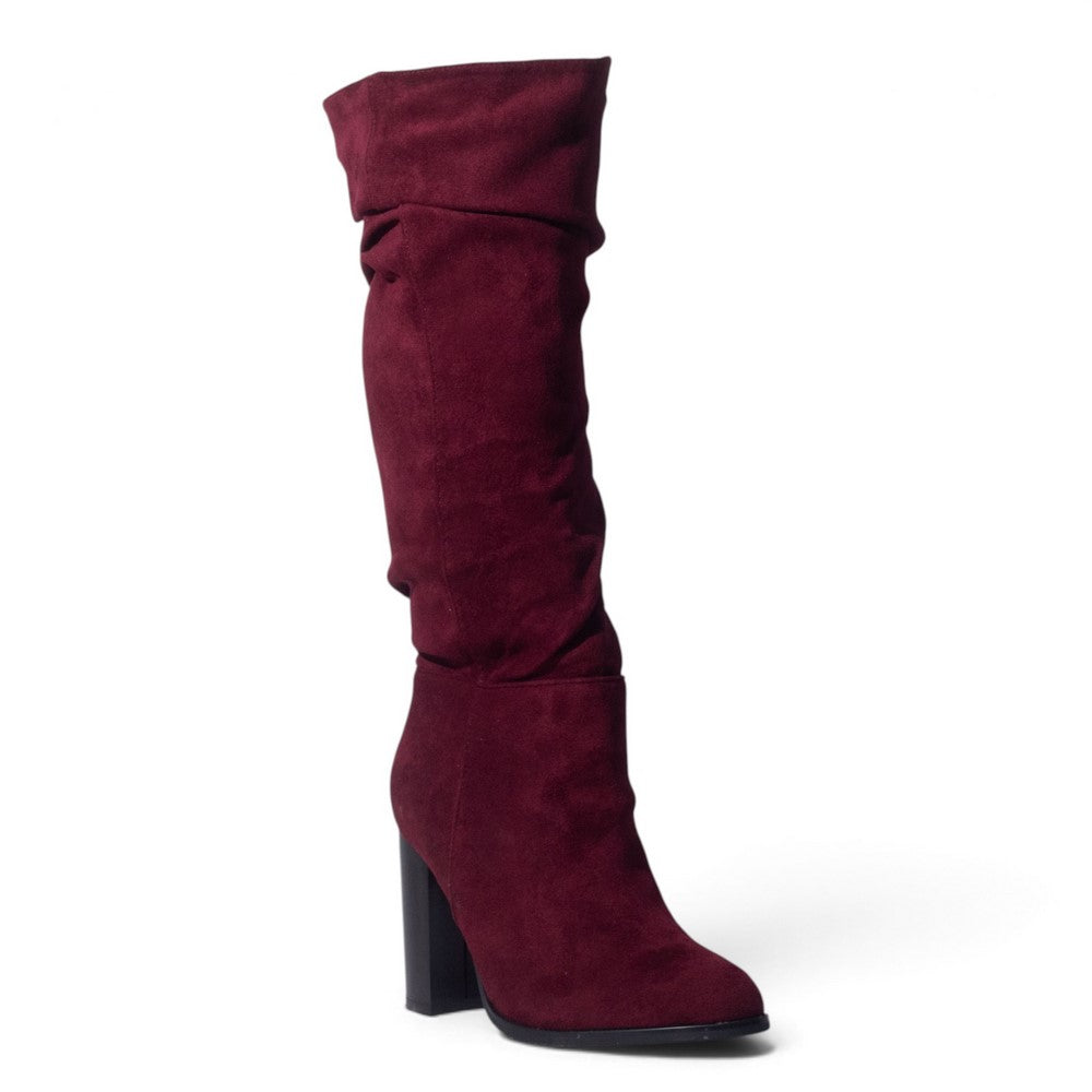 European Union Women Maroon Chamois Boot #5529