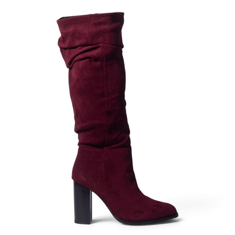 European Union Women Maroon Chamois Boot #5529