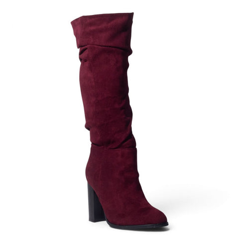 European Union Women Maroon Chamois Boot #5529