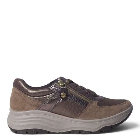 Italian Women Cafe Chamois Shoes #5534