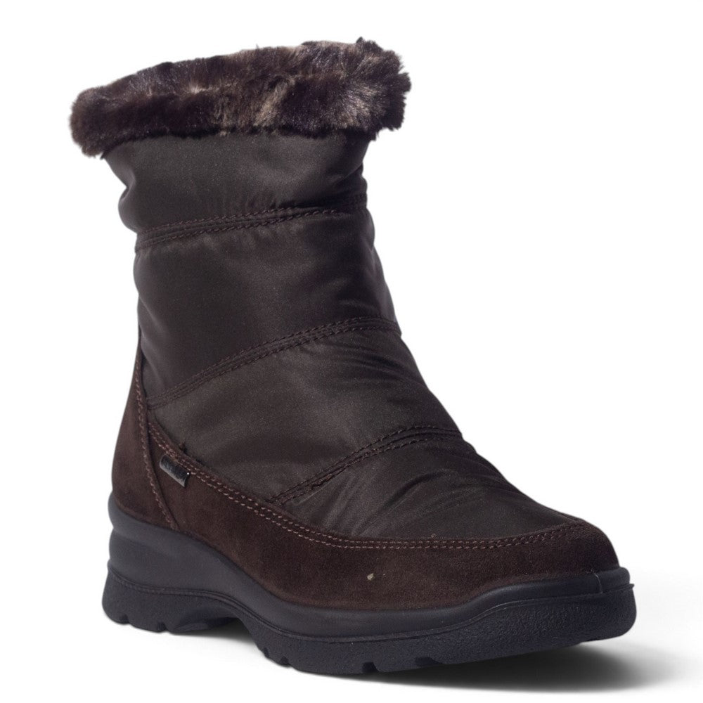 Italian Women Brown Water Proof Half Boot #5547