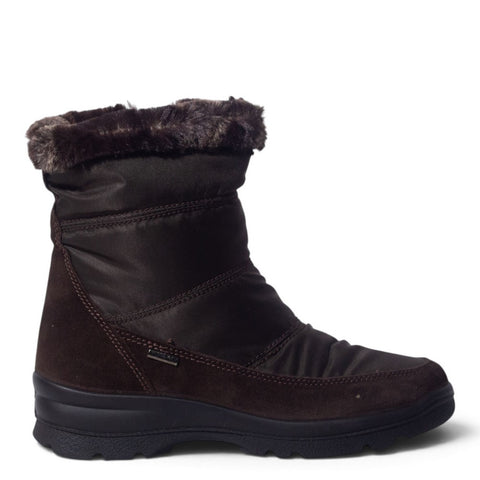Italian Women Brown Water Proof Half Boot #5547