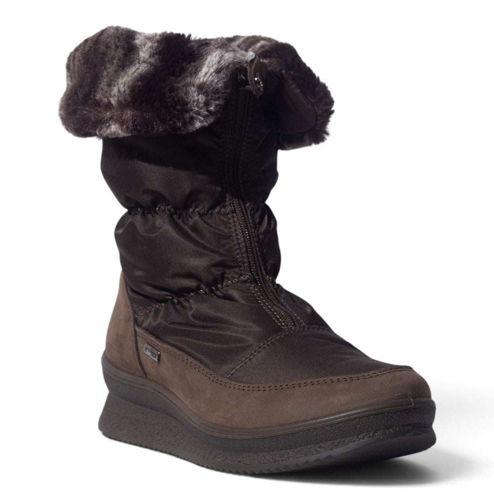 Italian Women Kaki Water Proof Half Boot #5548