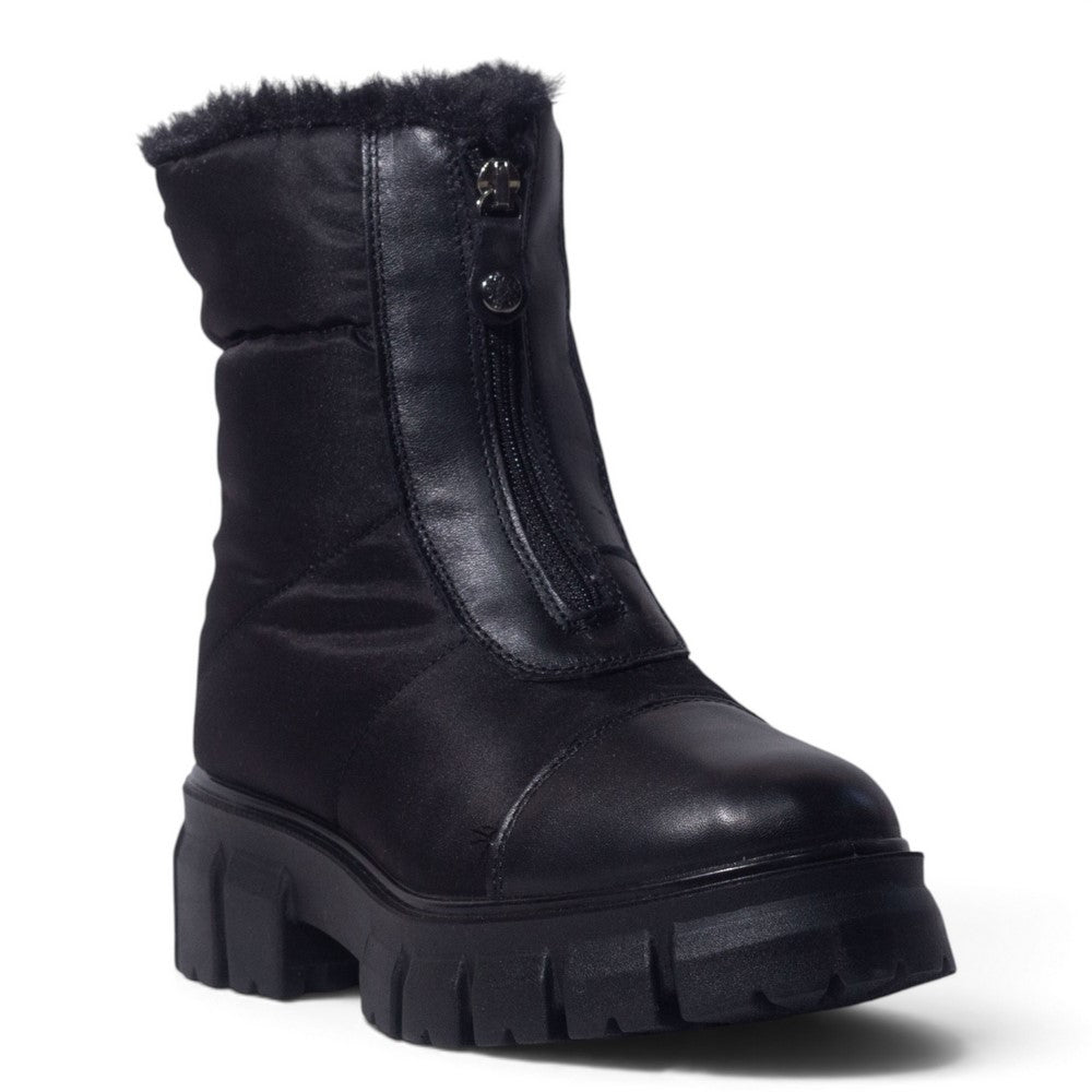 Italian Women Black Vernis Leather Shoes #5549