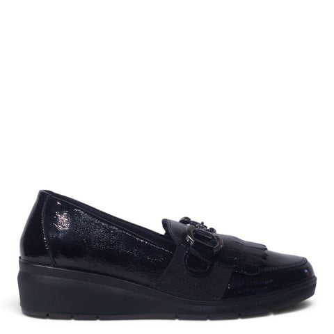 Italian Women Black Water Proof Half Boot #5551