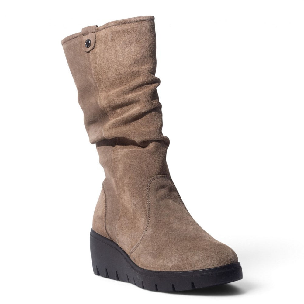 Italian Women Cafe Chamois Half Boot #5554