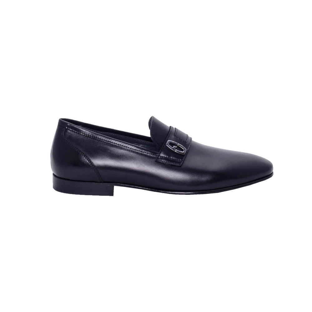 Italian Men Black Leather Shoes #3117