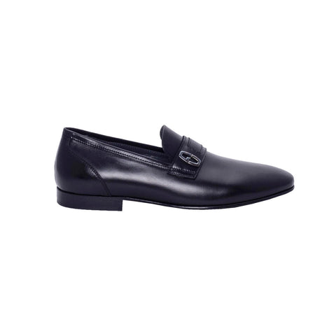 Italian Men Black Leather Shoes #3117