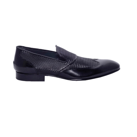 Italian Men Black Leather Shoes #3122