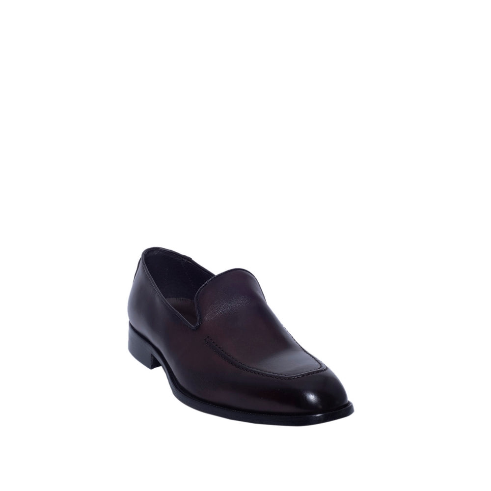 Italian Men Brown Leather Shoes #3147