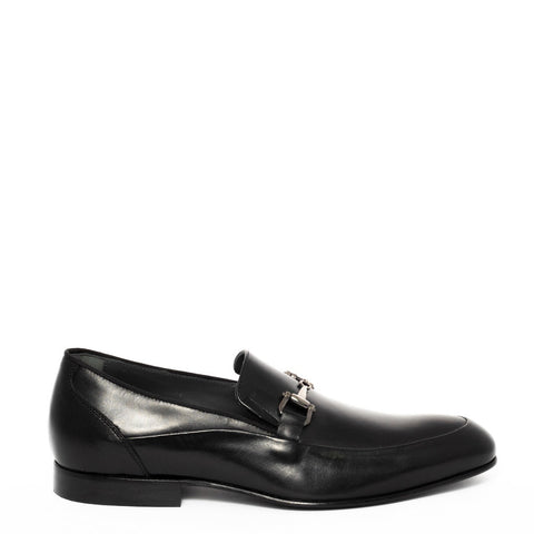 Italian Men Black Leather Shoes #3408