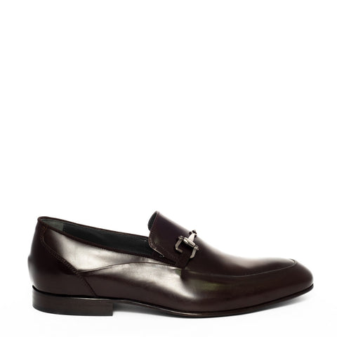 Italian Men Brown Leather Shoes #3413