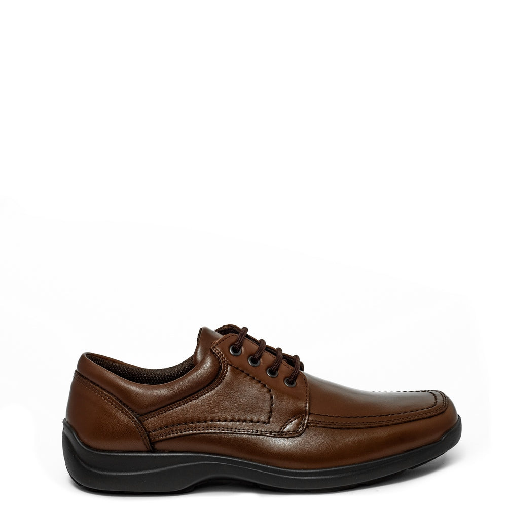 Italian Men Brown Leather Shoes #3483