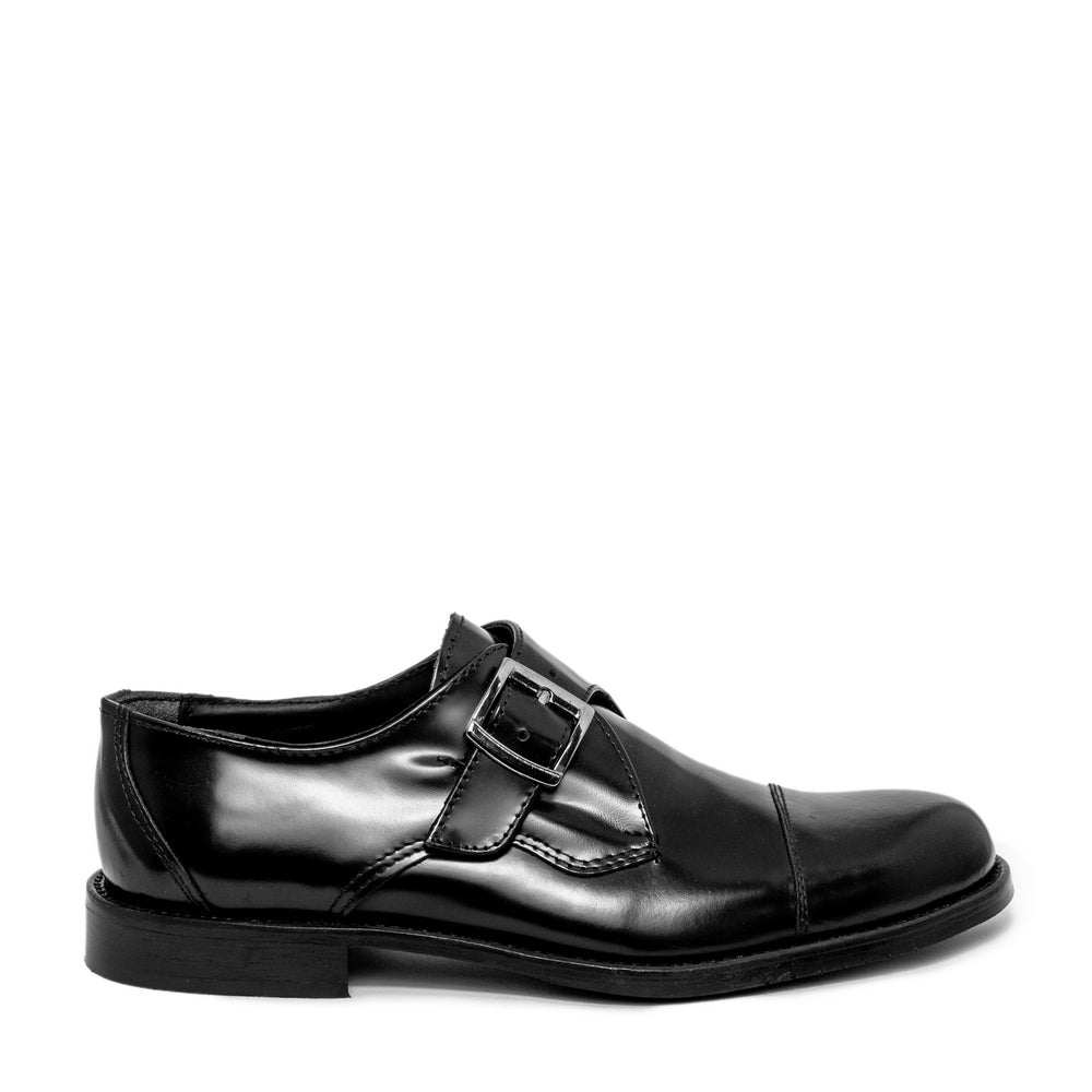 Italian Men Brown Vernis Leather Shoes #3513