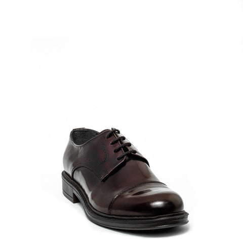 Italian Men Brown Vernis Leather Shoes #3520