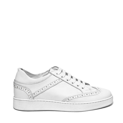 Italian Men White Leather Shoes #3527