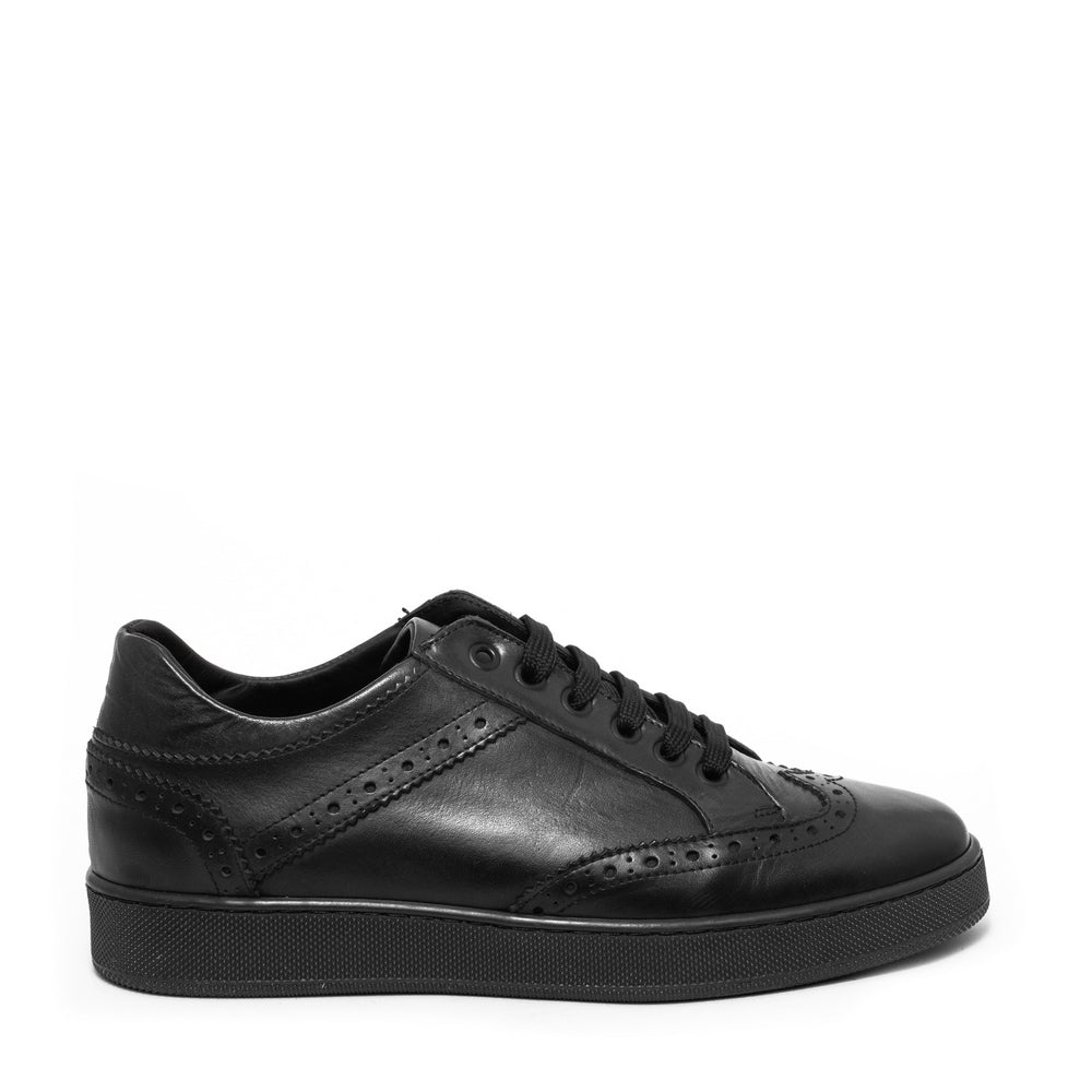 Italian Men Navy Leather Shoes #3529