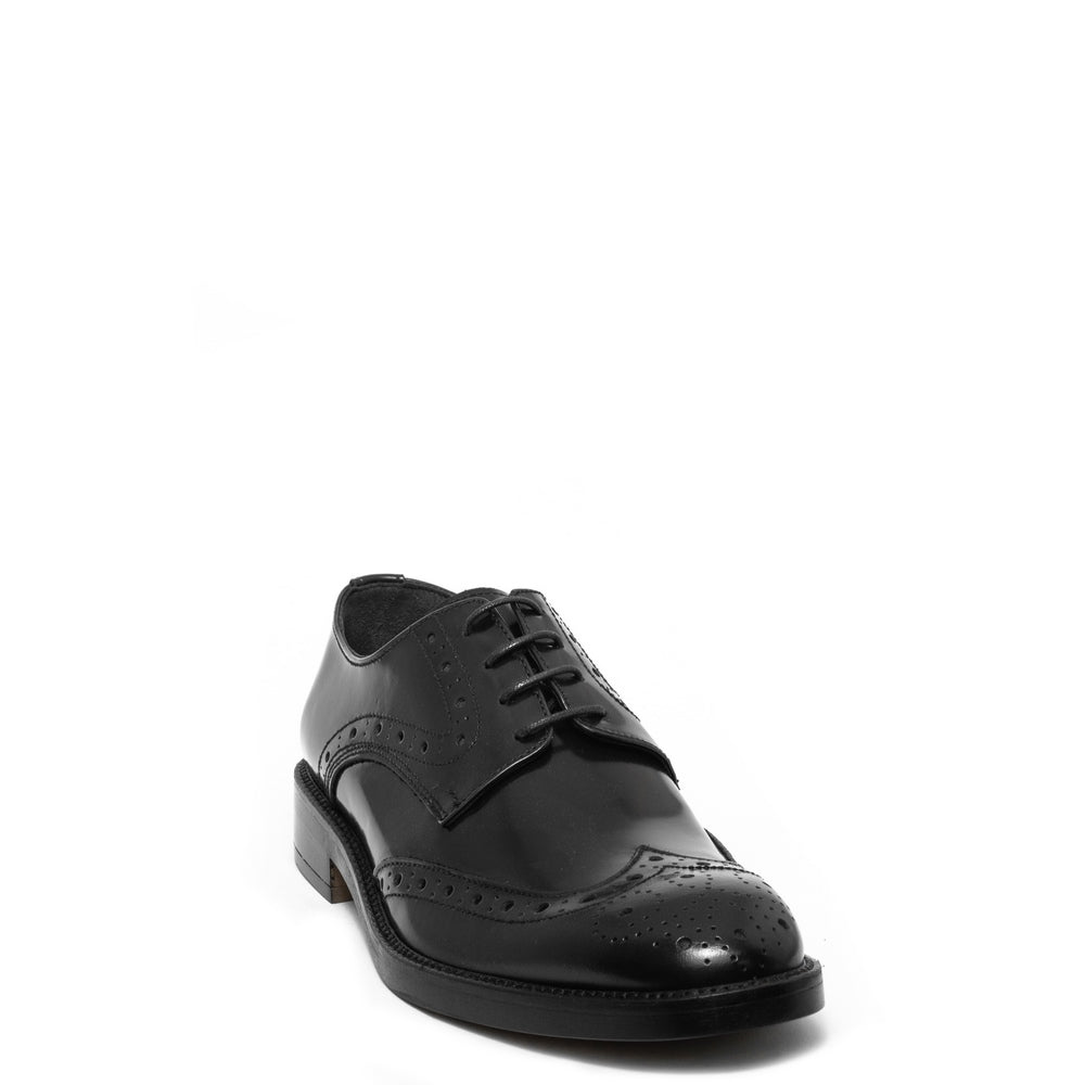 Italian Men Black Vernis Leather Shoes #3531