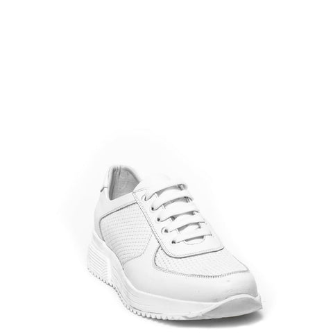 Italian Men White Leather Shoes #3536