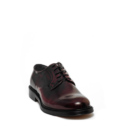 Italian Men Maroon Vernis Leather Shoes #3541