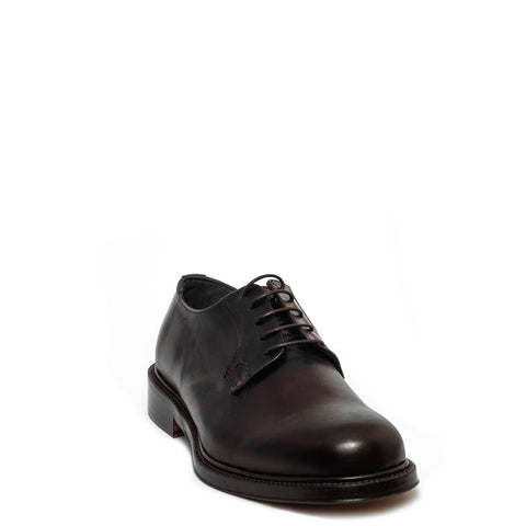 Italian Men Brown Leather Shoes #3544
