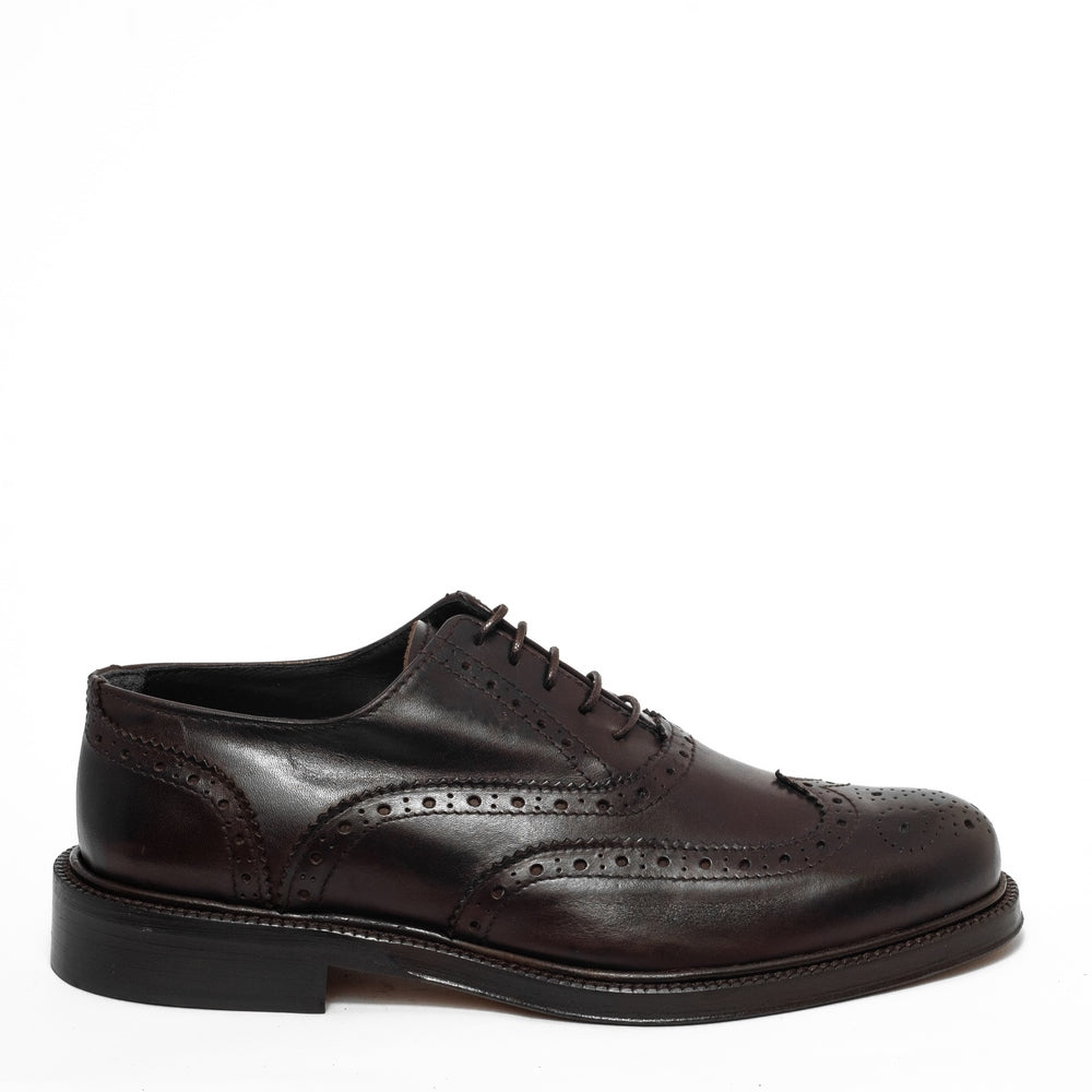 Italian Men Brown Leather Shoes #3550