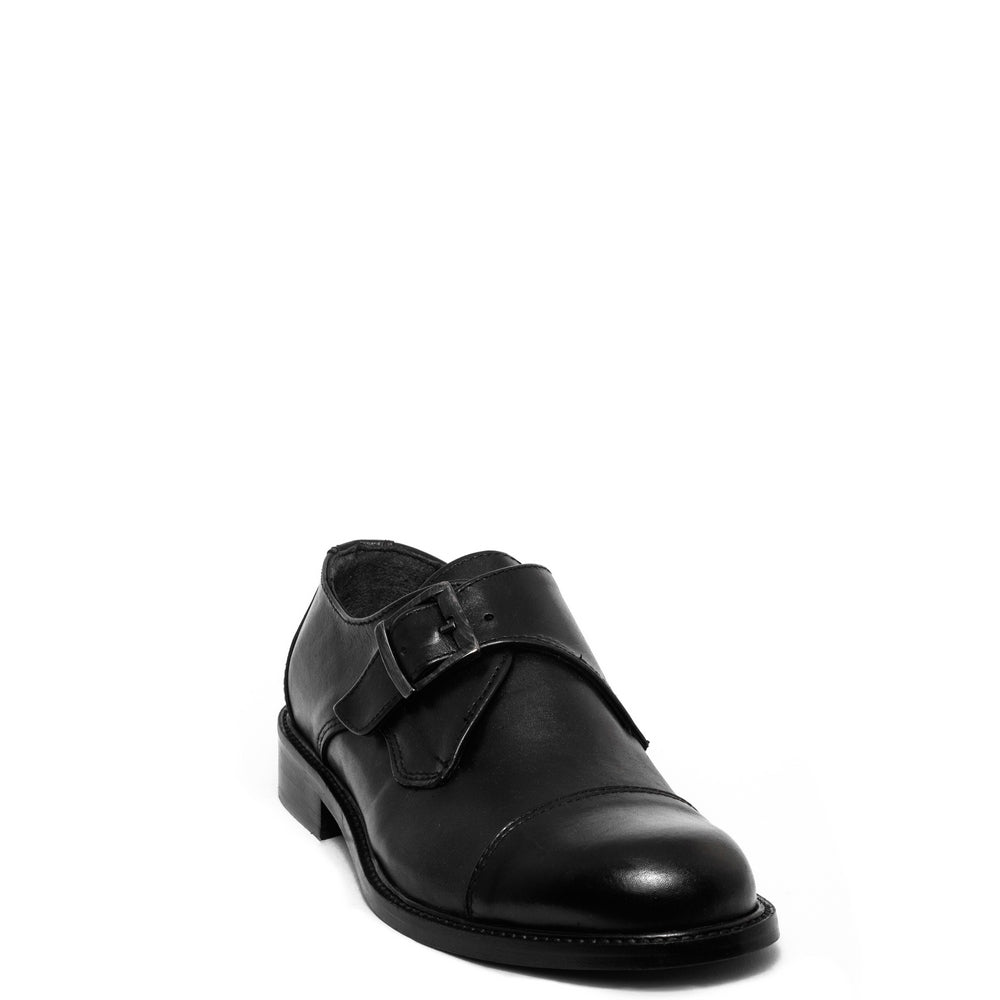Italian Men Black Leather Shoes #3551