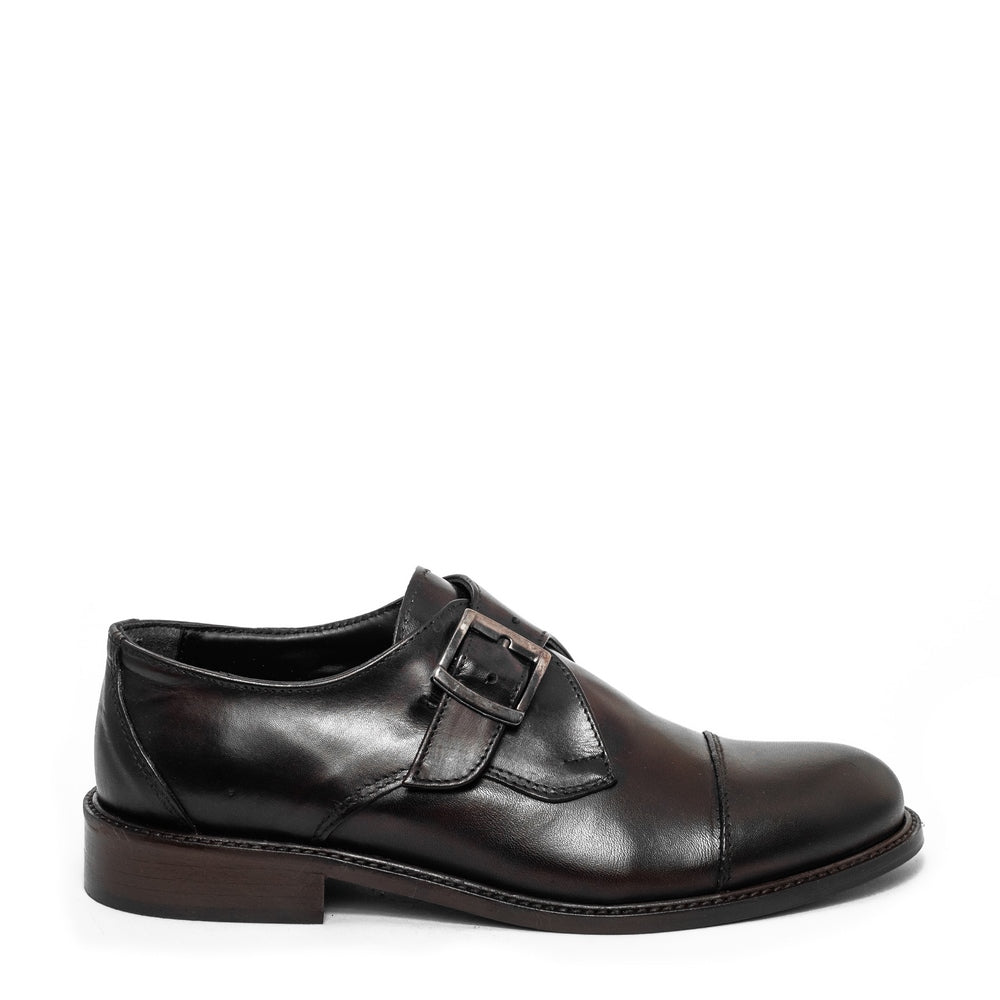 Italian Men Black Leather Shoes #3553