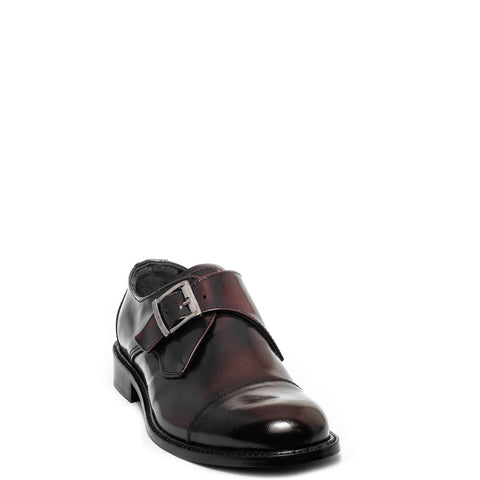 Italian Men Brown Vernis Leather Shoes #3554