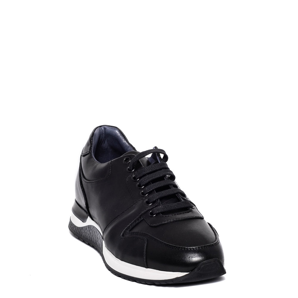 Italian Men Black Leather Shoes #3608