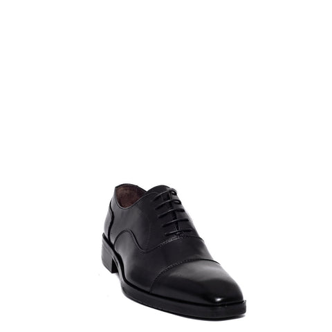 Italian Men Black Leather Shoes #3618