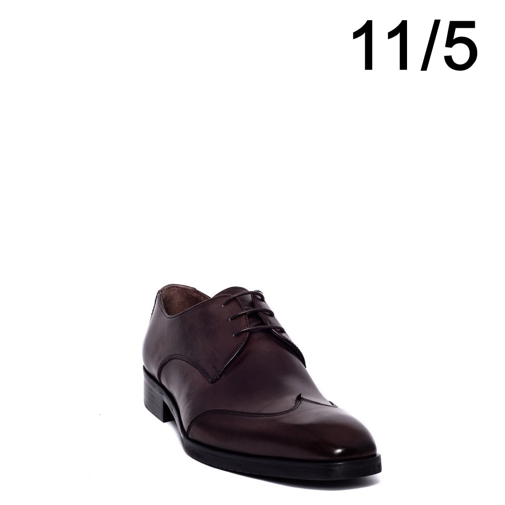 Italian Men Brown Leather Shoes #3626