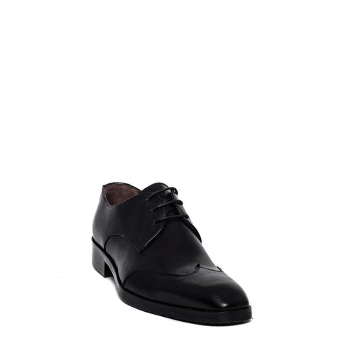 Italian Men Black Leather Shoes #3627