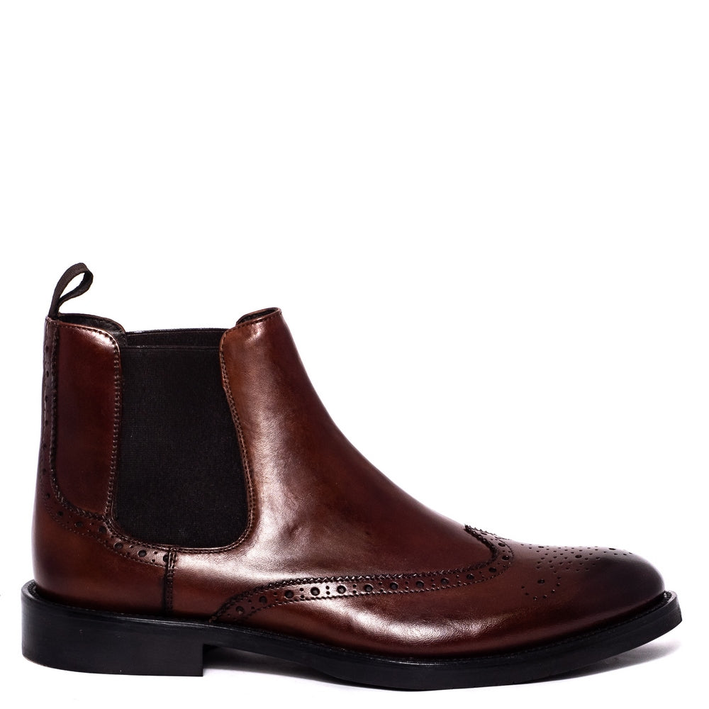 Italian Men Havan Leather Half Boot #3630