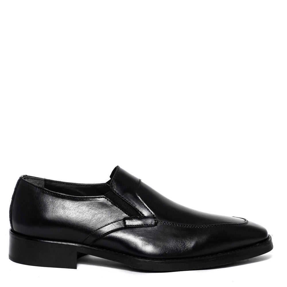 Italian Men Black Leather Shoes #3641