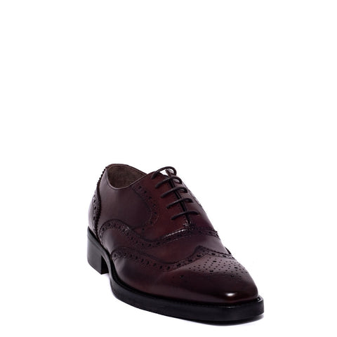 Italian Men Brown Leather Shoes #3644