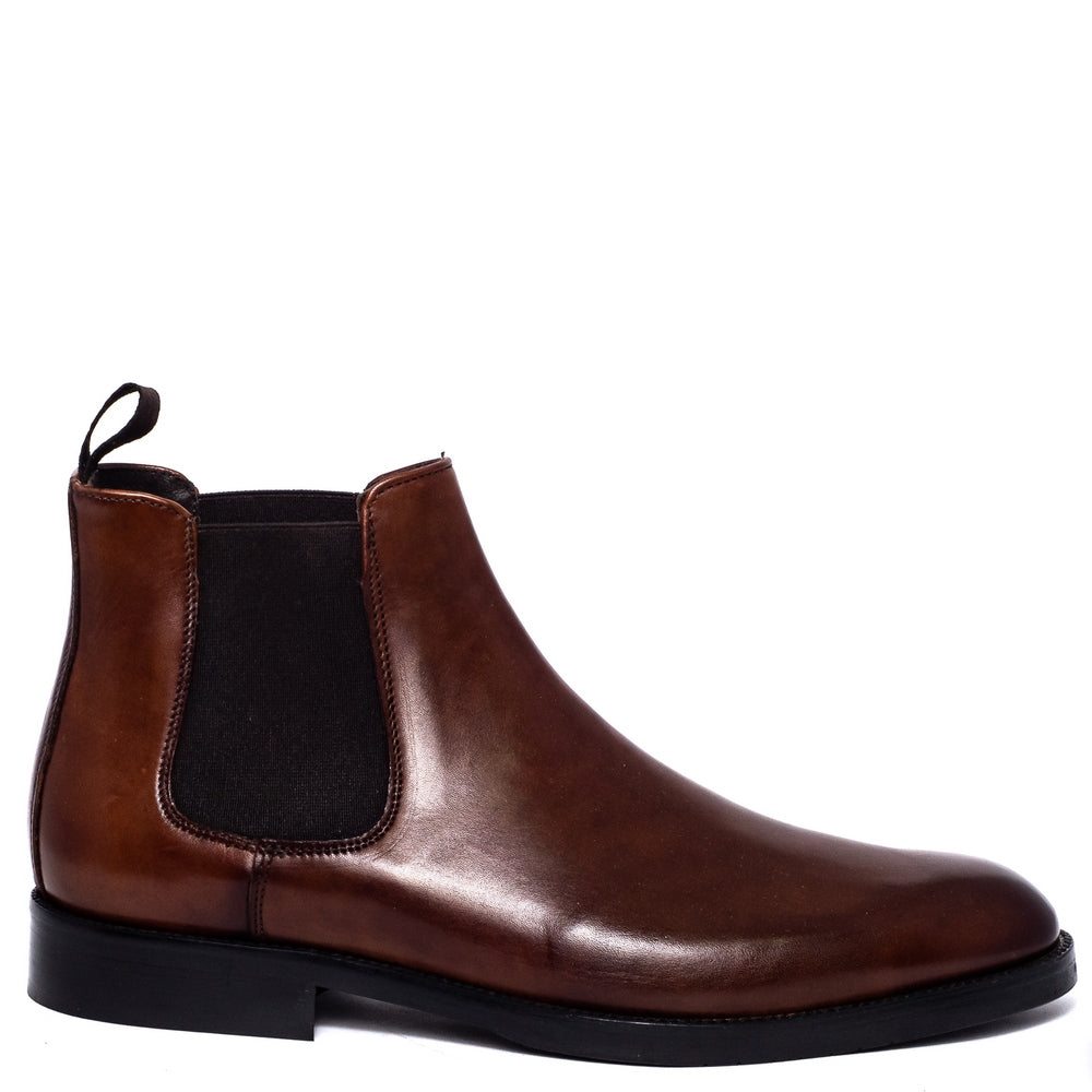 Italian Men Havan Leather Half Boot #3649