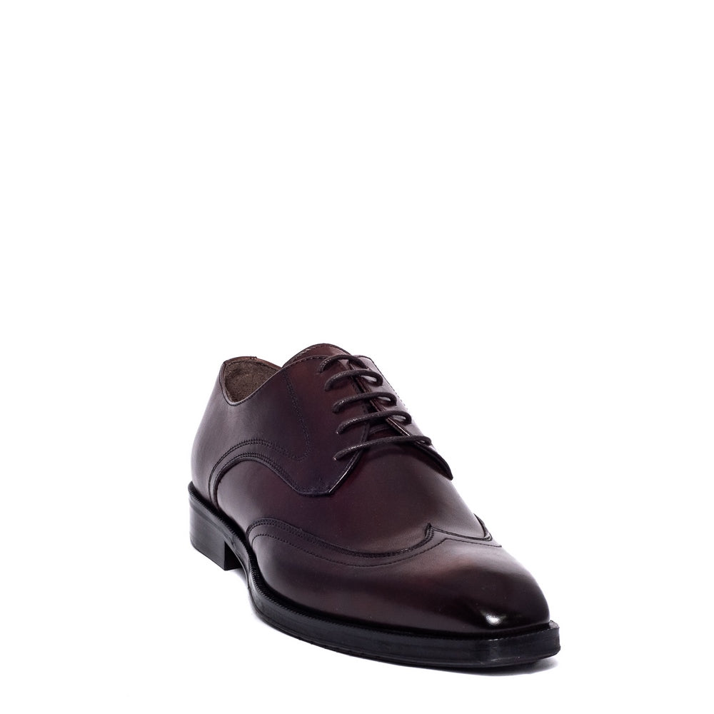 Italian Men Brown Leather Shoes #3662