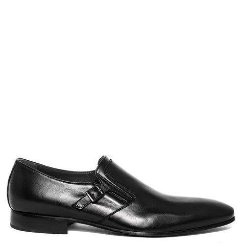 Italian Men Black Leather Shoes #3721