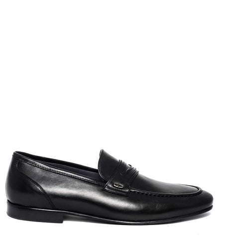 Italian Men Black Leather Shoes #3727