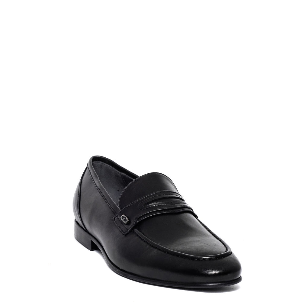 Italian Men Black Leather Shoes #3727